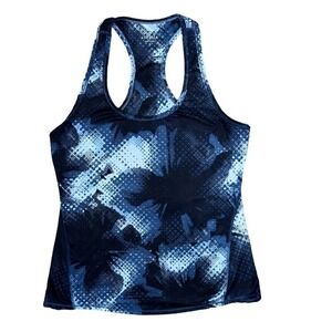 Athleta‎ Navy Print Racerback Athletic Tank Top Small